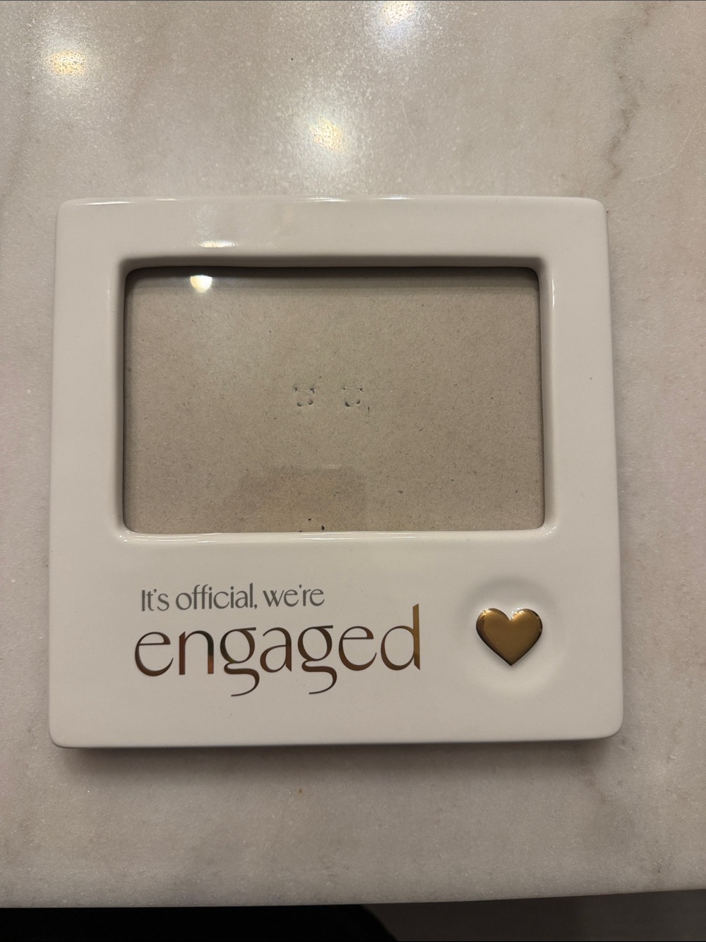 Engagement picture frame 4x6